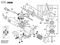 Bosch 0 601 806 503 Gws 14-150C Angle Grinder 230 V / Eu Spare Parts